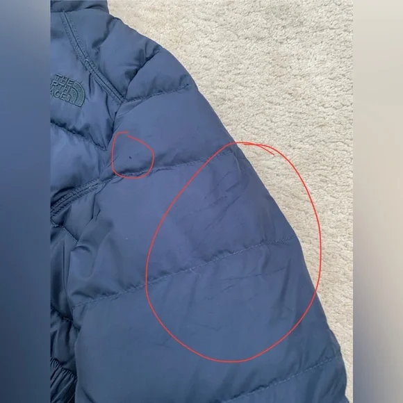 The North Face Women’s Small Navy Blue Gotham Il Hooded 550 Down Puffer Jacket - Picture 13 of 14